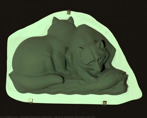 Spirit Of Kentucky Raccoons And Fish — Marshall Maynard Fredericks