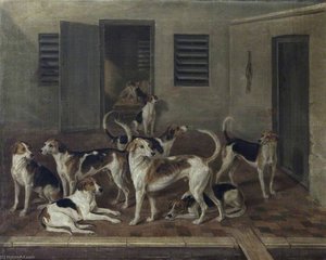 Fuchs-hunde Im Kennel — William Webb