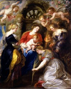 Crowning Of Saint Catherine — Workshop Of Peter Paul Rubens