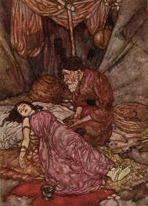 The Rubaiyat. The Face Of Wretched Man — Edmund Dulac