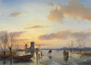 Winter Landscape — Andreas Schelfhout