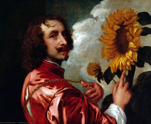 Autoritratto Con Girasole — Sir Anthony Van Dyck