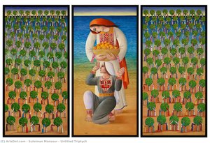 Untitled Triptych — Сулейман Мансур