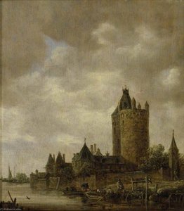 A Castle By A River — Jan Josephszoon Van Goyen