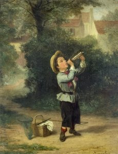 Boy With Bottle — André Henri Dargelas