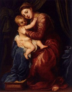Vergine E Bambino — Tiziano Vecellio