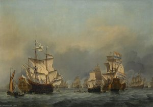 The Surrender Of The Royal Prince During The Four Days' Battle, 1st 4th June 1666 — Willem Van De Velde The Younger