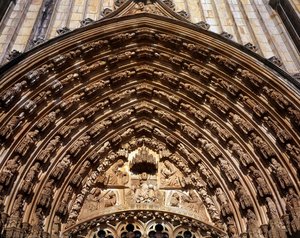 Archivolts And Tympanum Of The West Portal Of The Church — Victor Huguet
