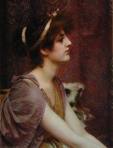 Classical Beauty Cropped — R.b.a John William Godward