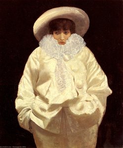 Sarah Bernhardt As Pierrot — Giuseppe De Nittis