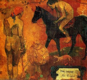 Faa Iheihe (podrobnost) (znano Tudi Kot Tahitijska Pastora) — Eugène Henri Paul Gauguin