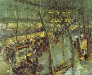 Paris. Cafe De La Paix — Konstantin Alexeievitch Korovin