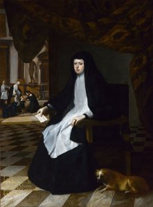 Queen Mariana Of Spain In Mourning — Juan Bautista Martínez Del Mazo