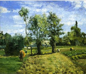 Mañana De Primavera, Pontoise — Camille Pissarro