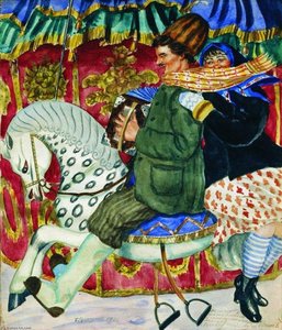 Merry Go Round — Boris Mikhailovich Kustodiev