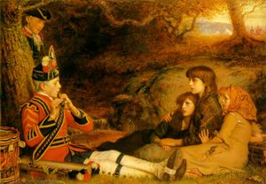 Der Dudelsackspieler — Sir John Everett Millais