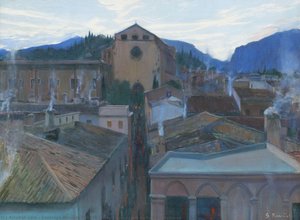 Holy Thursday In Pollença (mallorca) — Santiago Rusiñol