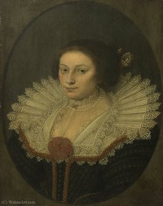 Portrait Of Aertje Witsen — David Bailly