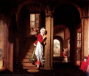 The Eavesdropper — Nicolaes Maes
