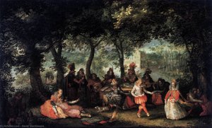 Music-making Company In The Open — David Vinckboons