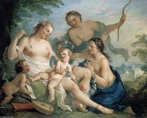 Venus And Cupid — Charles-joseph Natoire
