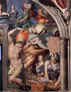 Gathering Of The Manna — Agnolo Bronzino
