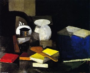 Still Life With Books And Boxes — Rogeris De La Frensė