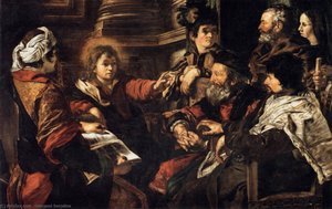 Christ Among The Doctors — Serodine Giovanni