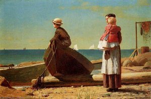 Dad-s_coming! — Winslow Homer