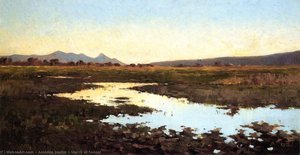 Marsh At Sunset — Amédée Joullin