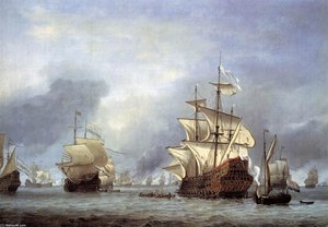 The Taking Of The English Flagship The Royal Prince — Willem Van De Velde The Elder