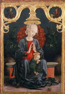 Deutsch Madonna Im Garten — Cosmè Tura