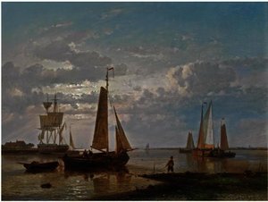 A Coastal Scene — Abraham Hulk Senior
