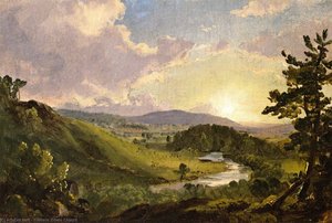 Study For View Near Stockbride, Massacusetts — Frederic Edwin Church
