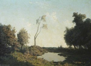A Forest Pool — Algernon Cecil Newton