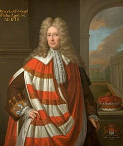 Henry St John (1652–1742), 1st Viscount St John, Aged 66 Years, In Parliamentary Robes — Charles D' Agar