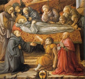 Funérailles De Saint Jérôme (détail) — Filippo Lippi