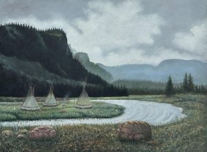 Teepees By The River---! - A. Smith — Michael Albert Smith
