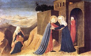 Visitation (the Cortona Altarpiece) — Fra Angelico
