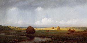 Sudden Shower, Newbury Marshes — Martin Johnson Heade