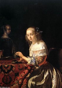 The Lacemaker — Frans Van Mieris