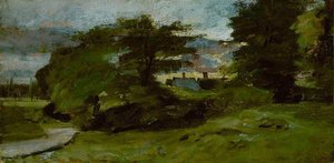 Landscape With Cottages — John Constable