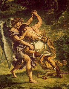 La Lotta Di Giacob Con L'angelo — Eugène Delacroix