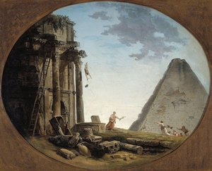 Landscape With Ancient Ruins — Hubert Robert