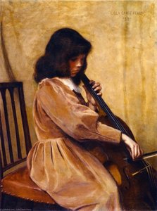 Girl Playing A Cello — Lilla Cabot Perry