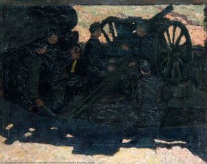 Battery In The Field, Russian Front — Kalman Kemeny