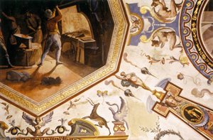 Forge With Grotesques — Lodovico Buti