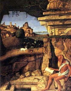 Saint Jerome Reading — ジョヴァンニ・ベッリニ