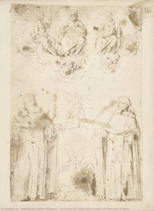 The Trinity With Saint Felix Of Valois And Saint John Of Matha — Antonio Del Castillo Y Saavedra