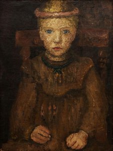 Seated Girl With A Green Chain — Paula Modersohn-becker